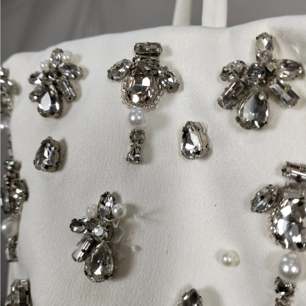 House of cb martine White Embellished wedding Dress - Picture 4 of 4